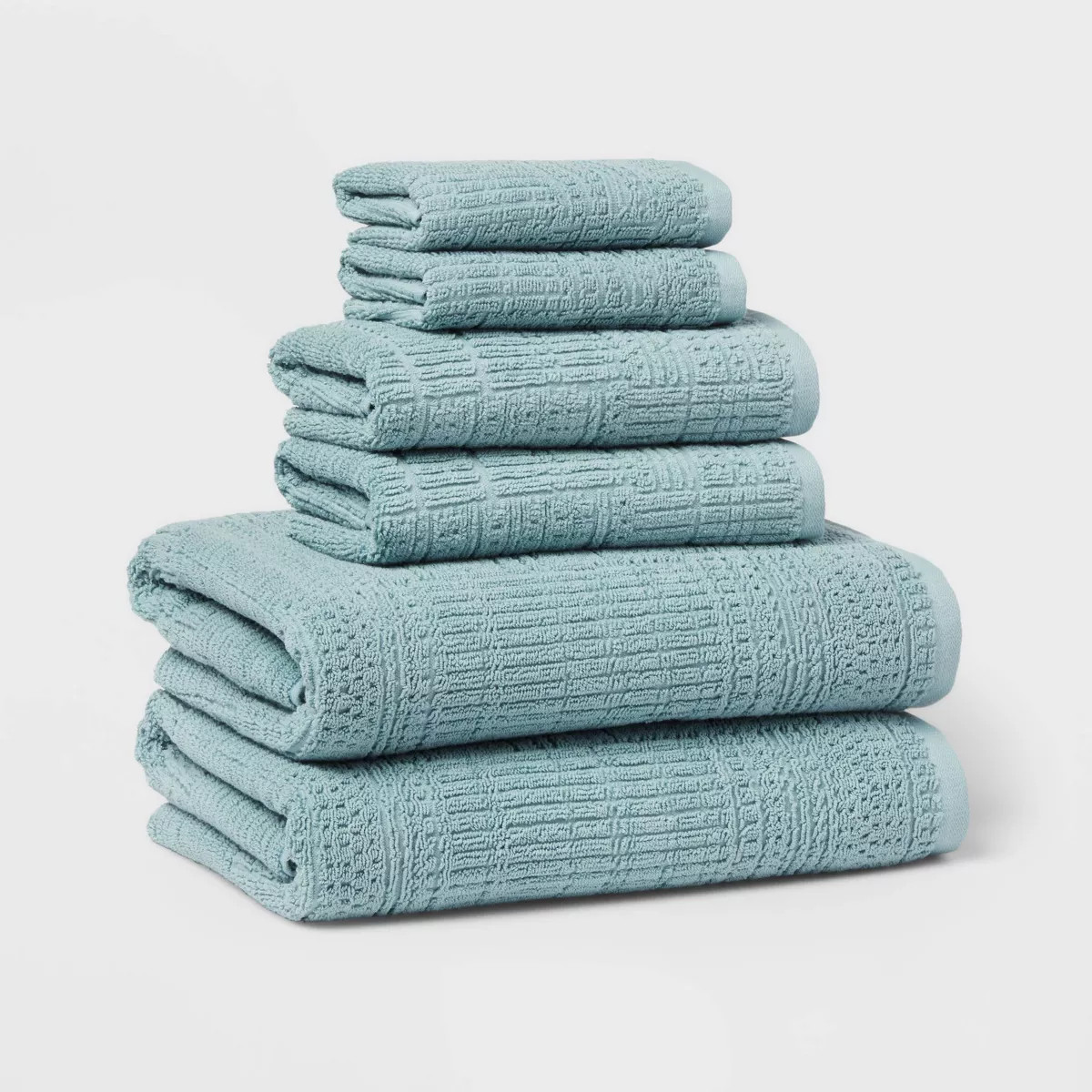 6pc Modern Bath Towels and Washcloths Set - Threshold™ | Target