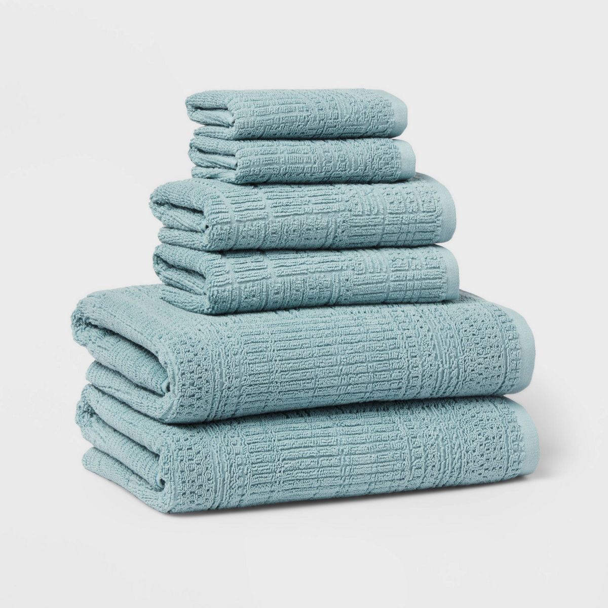 6pc Modern Bath Towels and Washcloths Set - Threshold™ | Target