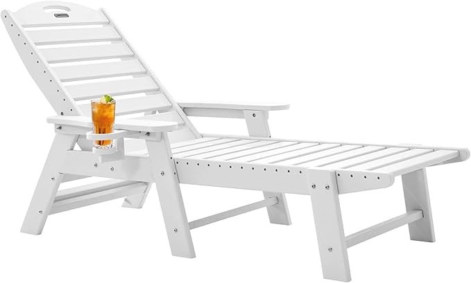 Chaise Lounge for Outdoor, Patio Lounge Chairs for Outside, Chaise Lounge Chair with 6 Positions,... | Amazon (US)