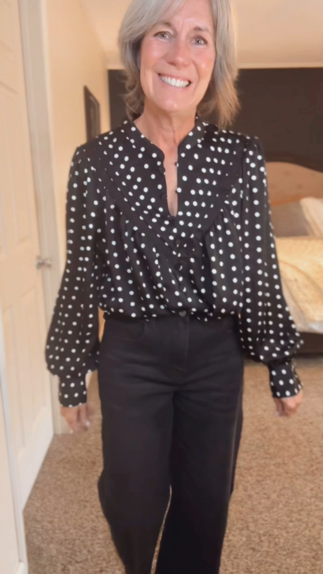 Loooove polka dots!  Run!!! This would be perfect for the holidays or any day  

#LTKHoliday #LTKWorkwear #LTKSeasonal
