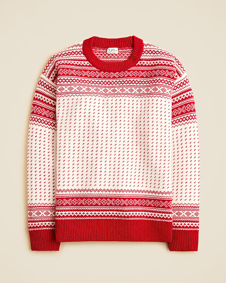 Fair Isle wool sweater | J. Crew US