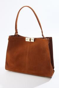 Cato Fashions | Cato Faux Suede Satchel | Cato Fashions