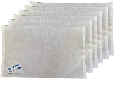 Disposable Airplane Tray Table Cover | Pack of 6 Individually Wrapped | Patented Medical Grade Fa... | Amazon (US)
