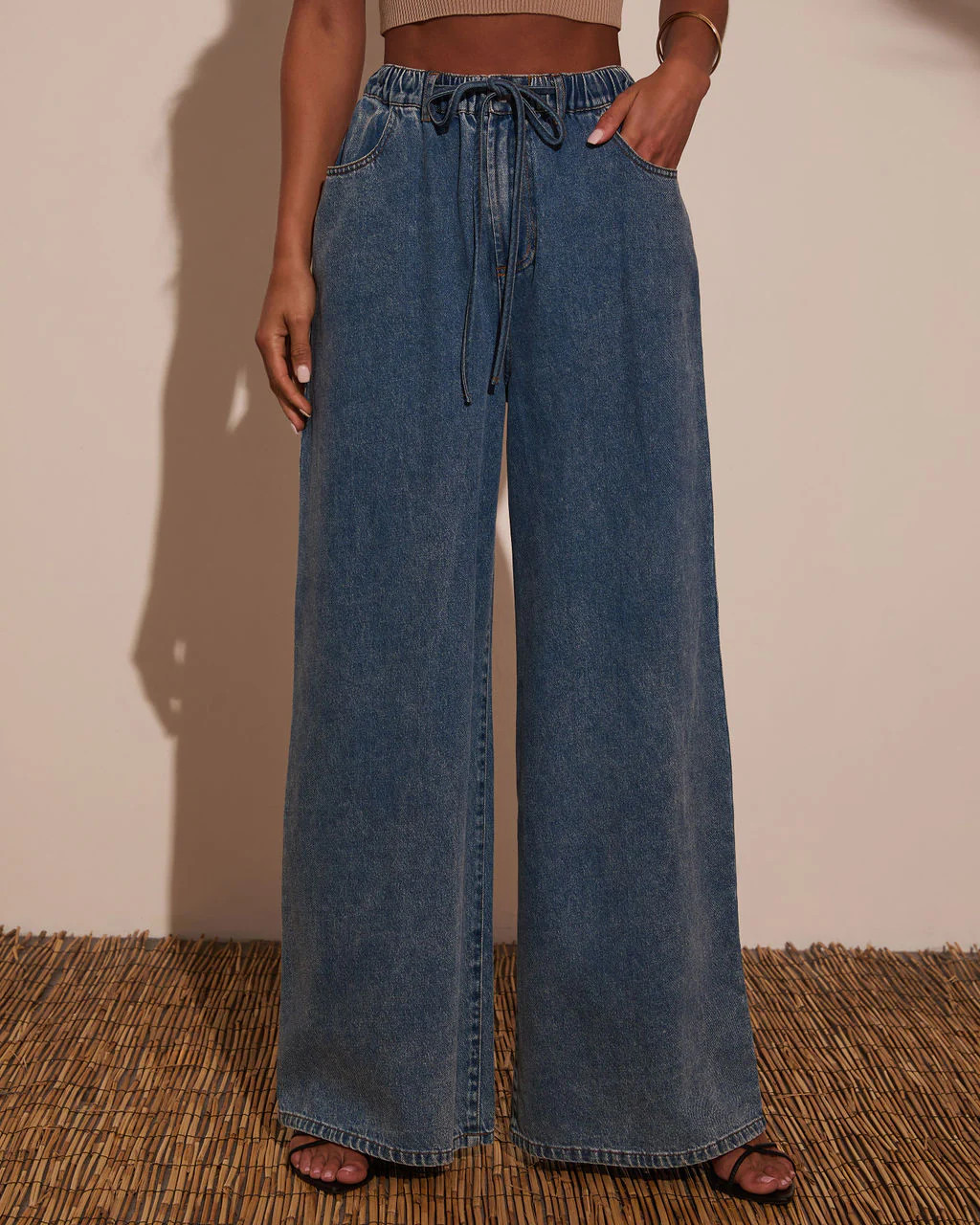 Seline Waist Tie Jeans | VICI