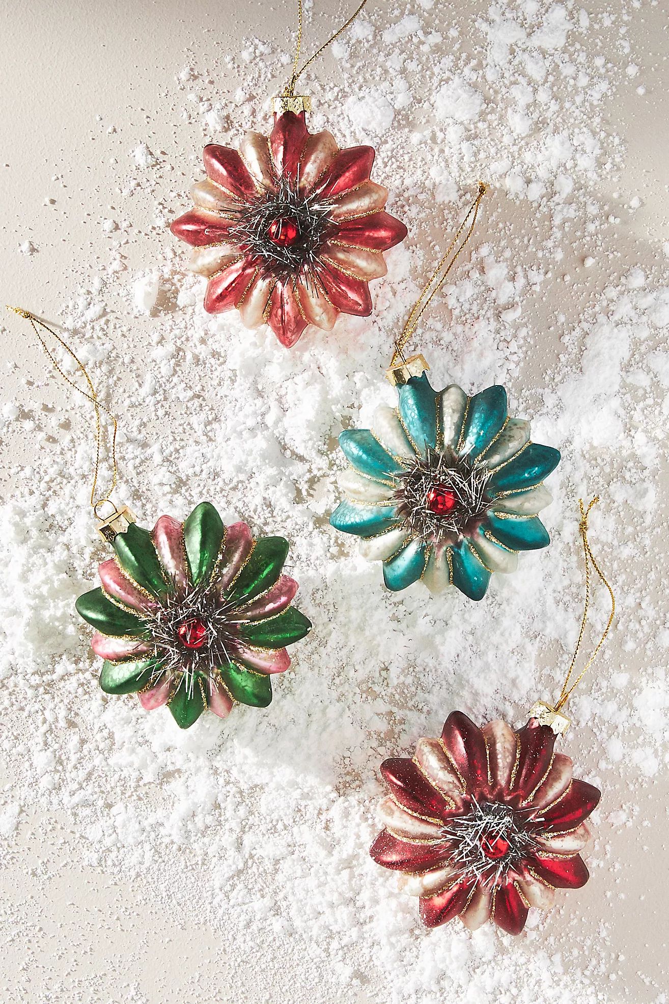 Starburst Ornaments, Set of 4 | Anthropologie (US)