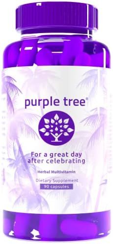 Purple Tree Celebration Vitamin Pills | Rapid Hydration, Liver Detox, Better Mornings | Dihydromyric | Amazon (US)