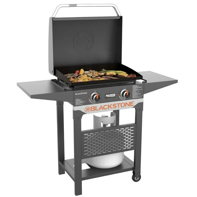 Blackstone Pro Series 2 Burner 22" Propane Pedestal Griddle with Hood | Walmart (US)