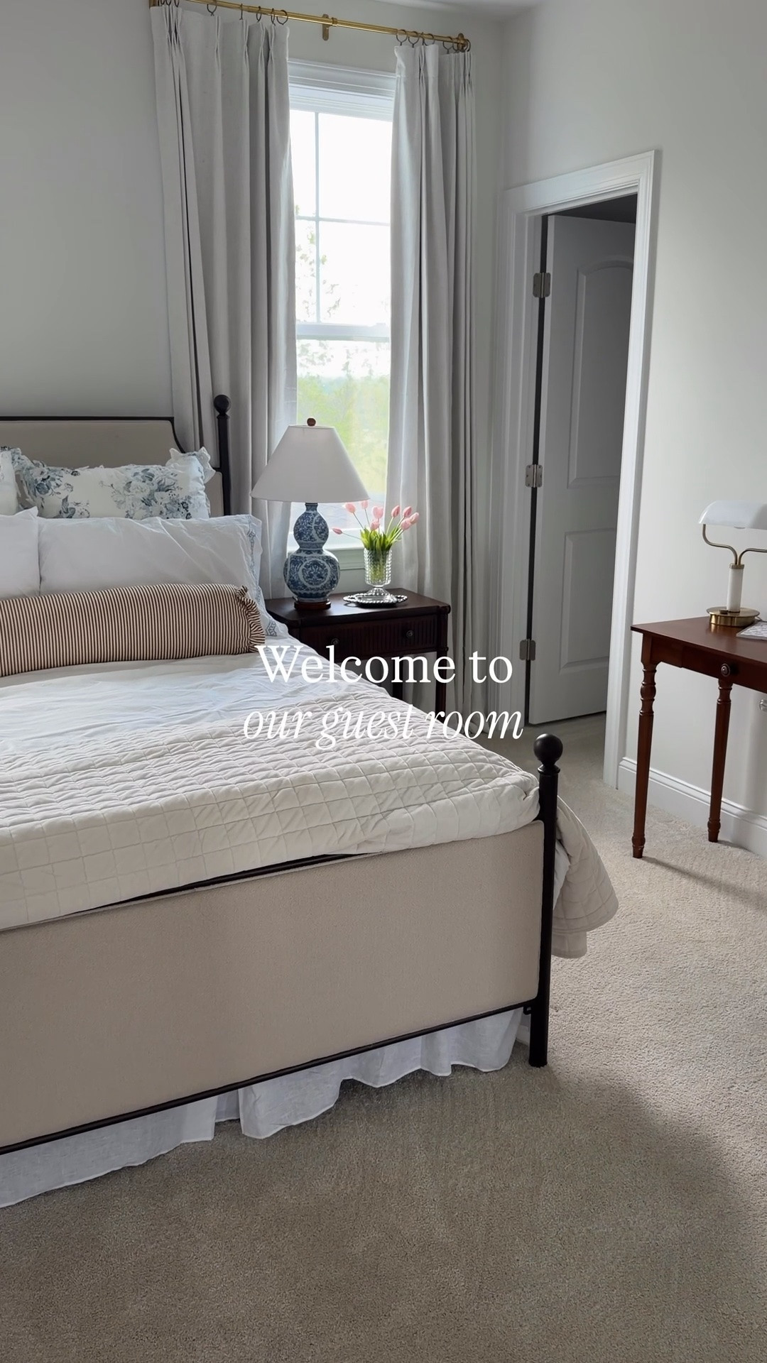 Our guest room is nearly complete! Just need to add art to the walls and awaiting the arrival of the desk chair (which happens to be on sale today!)

#LTKHome #LTKSaleAlert