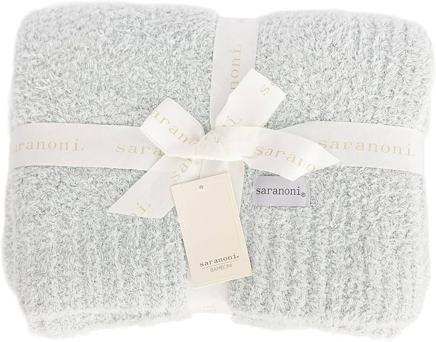 SARANONI Bamboni Luxury Baby Blanket | Cozy & Soft Plush Receiving Blankets | Perfect for Girls &... | Amazon (US)
