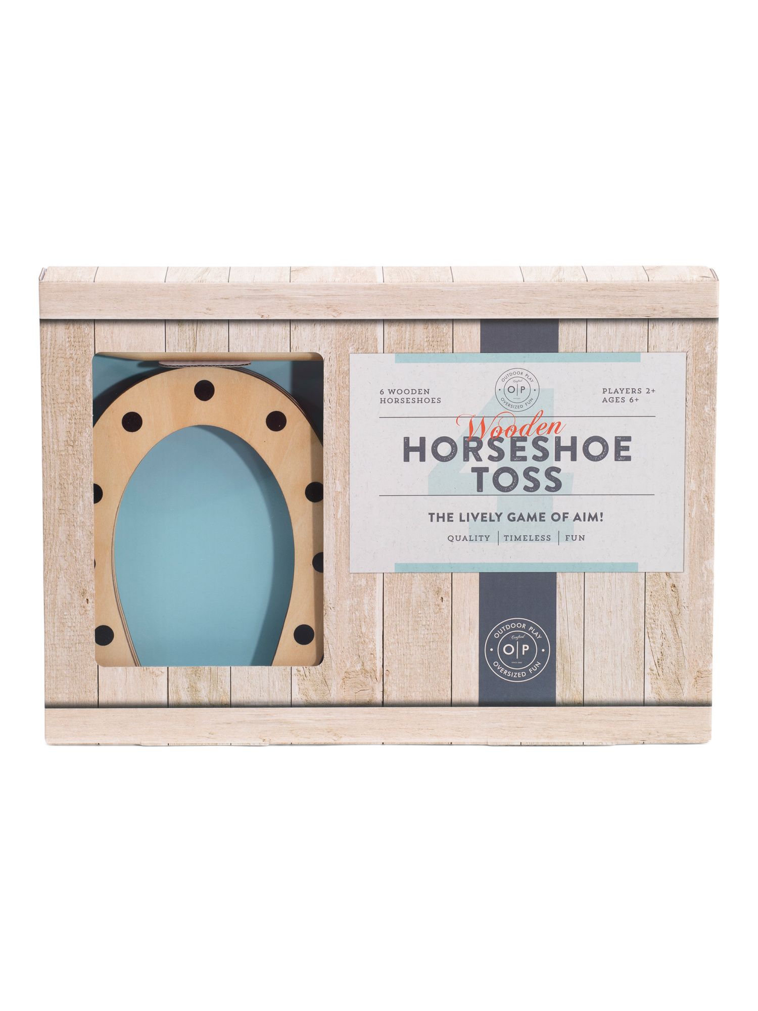 Indoor Outdoor Wooded Horseshoe Toss Game | Marshalls