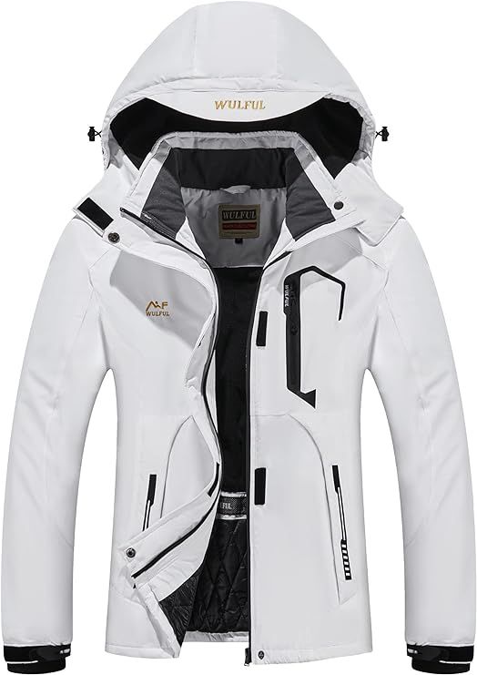 WULFUL Women’s Waterproof Snow Ski Jacket Mountain Windproof Winter Coat with detachable hood | Amazon (US)