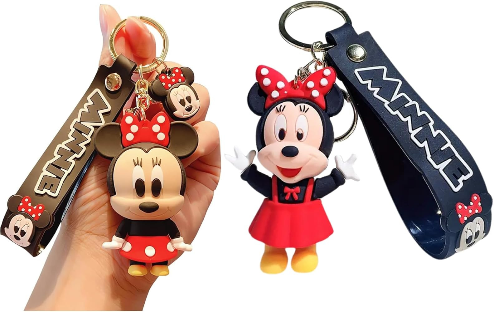 2Pcs Mouse Cartoon Keychains For Girls Boys, Pendant Key Accessories, Cute Kawaii Key ring Purse ... | Amazon (US)