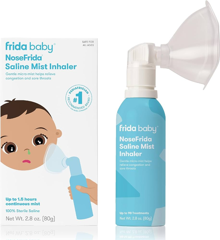Frida Baby NoseFrida Saline Mist Nasal Inhaler, Allergy Relief and Congestion Relief for Babies +... | Amazon (US)
