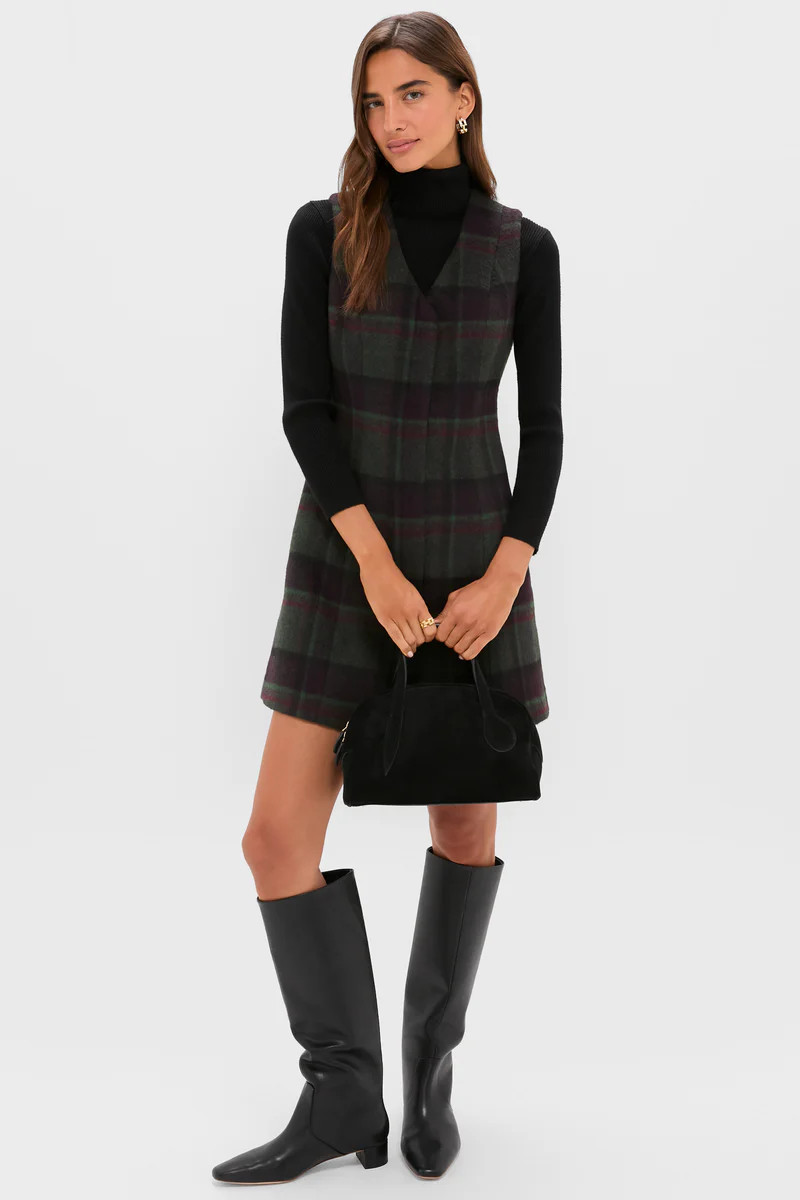 Forest Plaid Wool Mercer Dress | Tuckernuck (US)