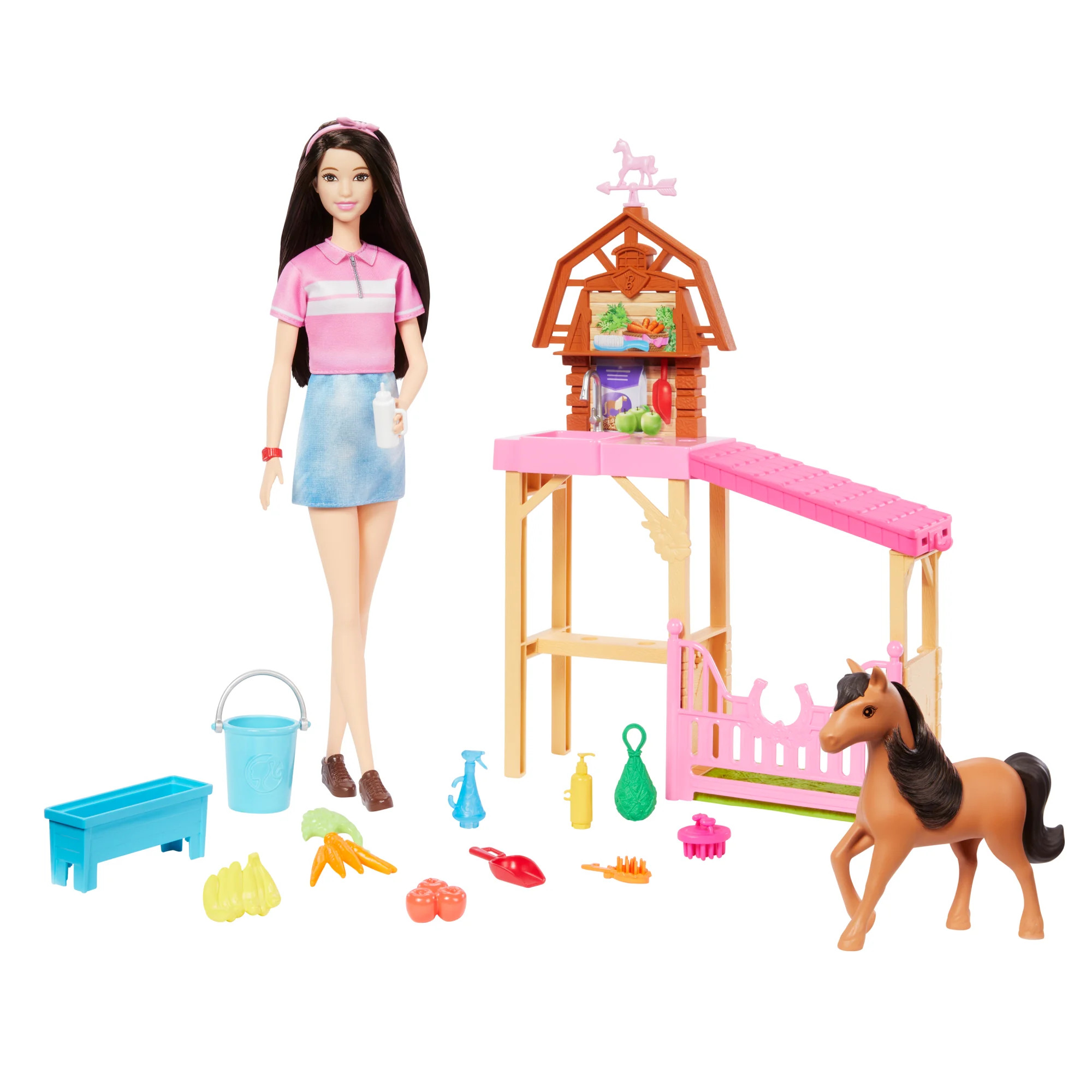 Barbie Mysteries: The Great Horse Chase Stable Playset with Fashion Doll, Small Toy Pony & 10+ Ac... | Walmart (CA)