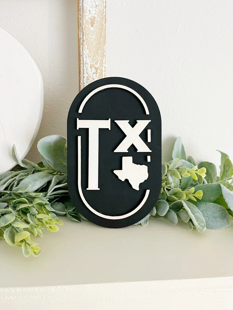 Texas sign, Texas tiered tray, floral tiered tray, spring sign | Etsy (US)