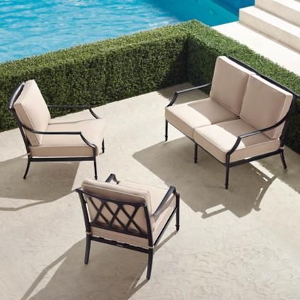 The perfect garden party. That’s what Grayson calls to mind. This timeless seating collection i... | Frontgate