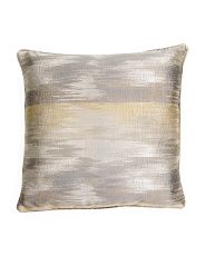 24x24 Oversized Brushstroke Metallic Pillow | TJ Maxx