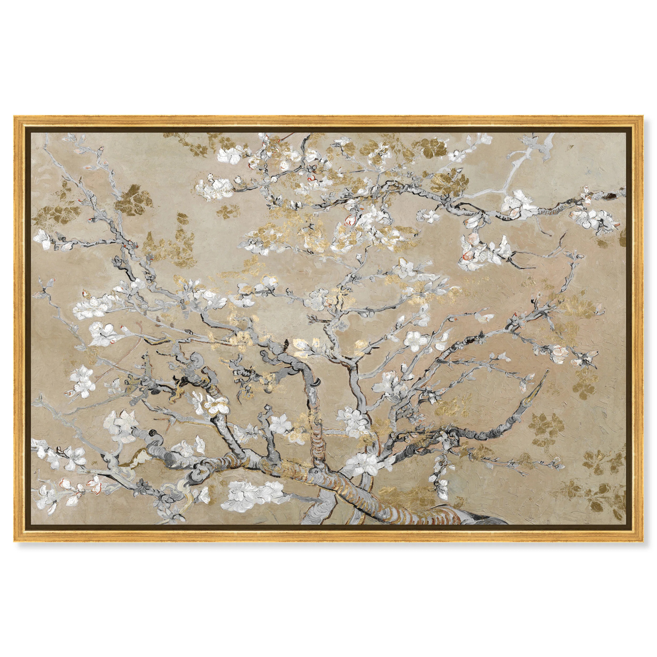 " Van Gogh In Gold Blossoms Inspiration " by Oliver Gal | Wayfair North America