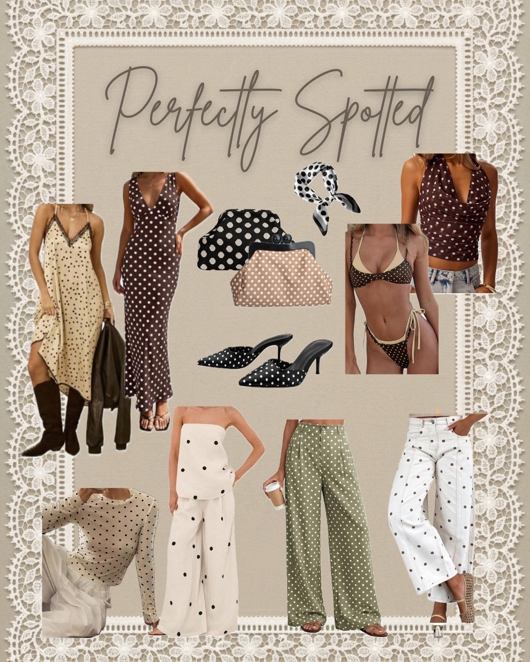 Perfectly Spotted ⚫️⚪️

Connecting the dots... and yes, they all lead straight to your summer wardrobe. I am completely obsessed with this neutral take on the polka dot trend! From breezy wide-leg trousers to the perfect slip dress and cowboy boot combo, these pieces prove that dots can be completely elevated and effortlessly casual.

Which look are you grabbing first? 

Everything is linked below! 👇✨

#LTKgrwm #LTKootd #LTKdayinmylife