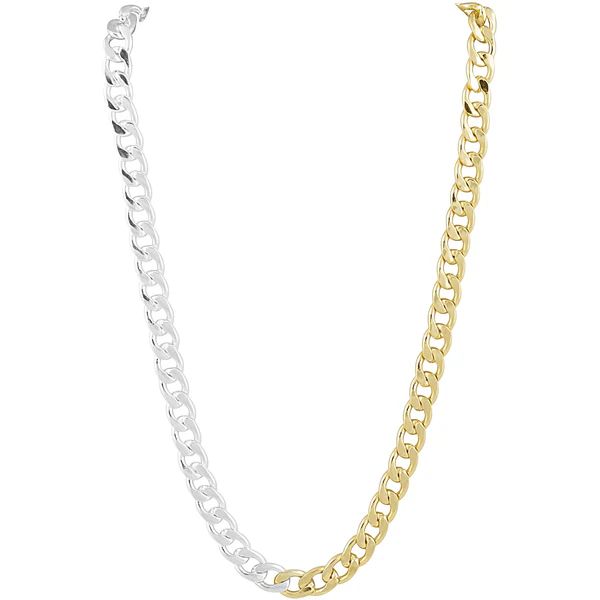 Leila Link Necklace -Two Tone | Sahira Jewelry Design