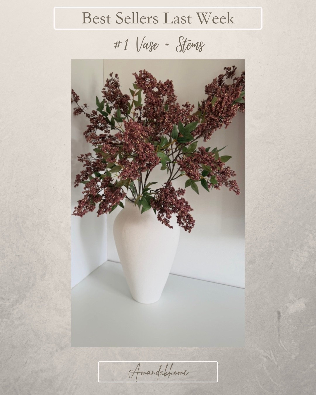 You guys loved this vase + stem combo last week! 🤩🙌

#LTKU #LTKHome #LTKSeasonal
