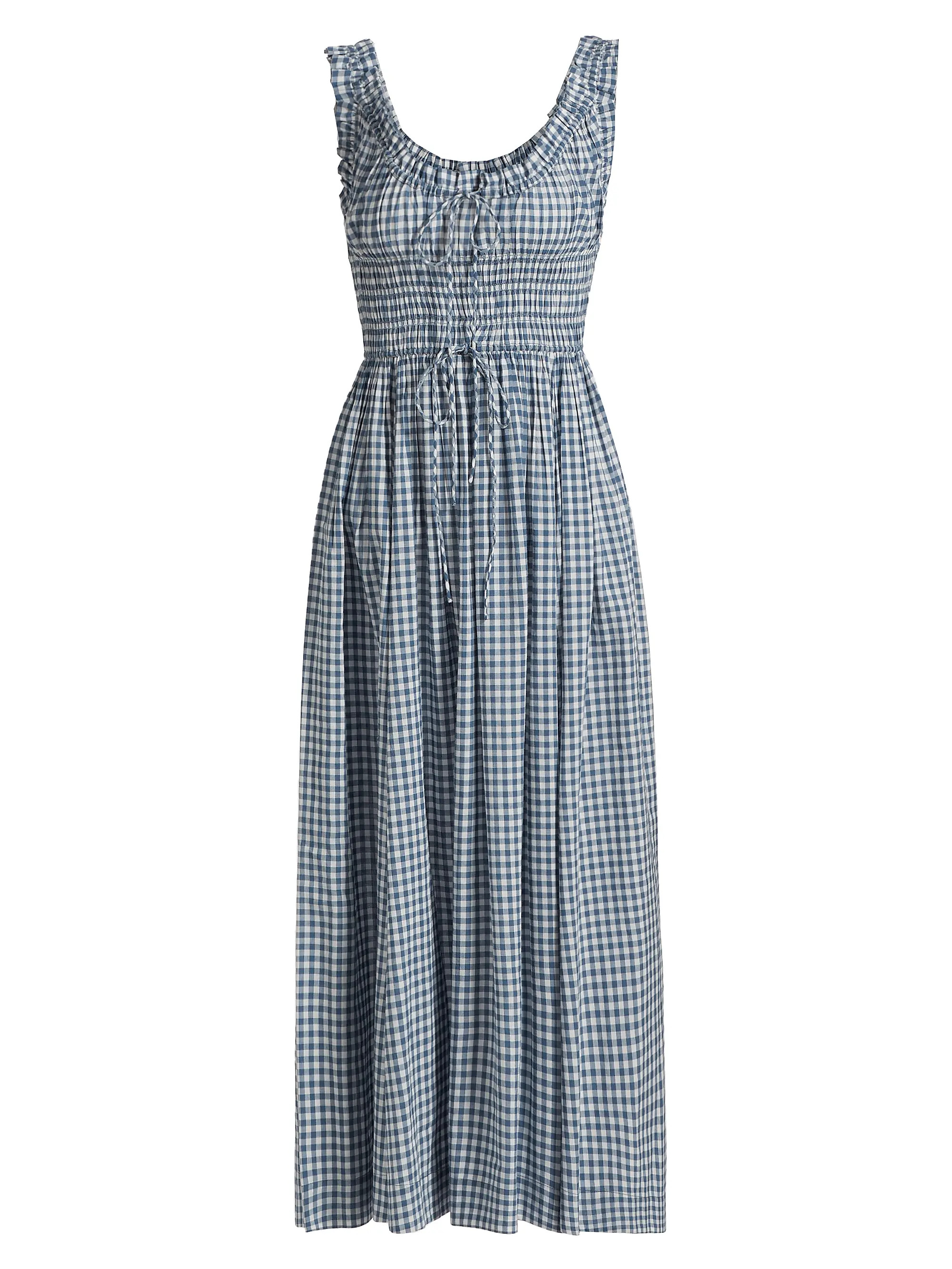 Emmaretta Gingham Midi-Dress | Saks Fifth Avenue