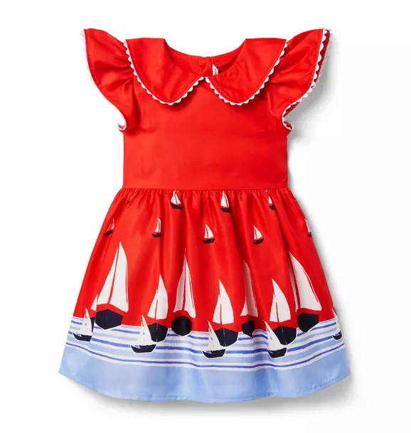 Sailboat Collared Dress | Janie and Jack