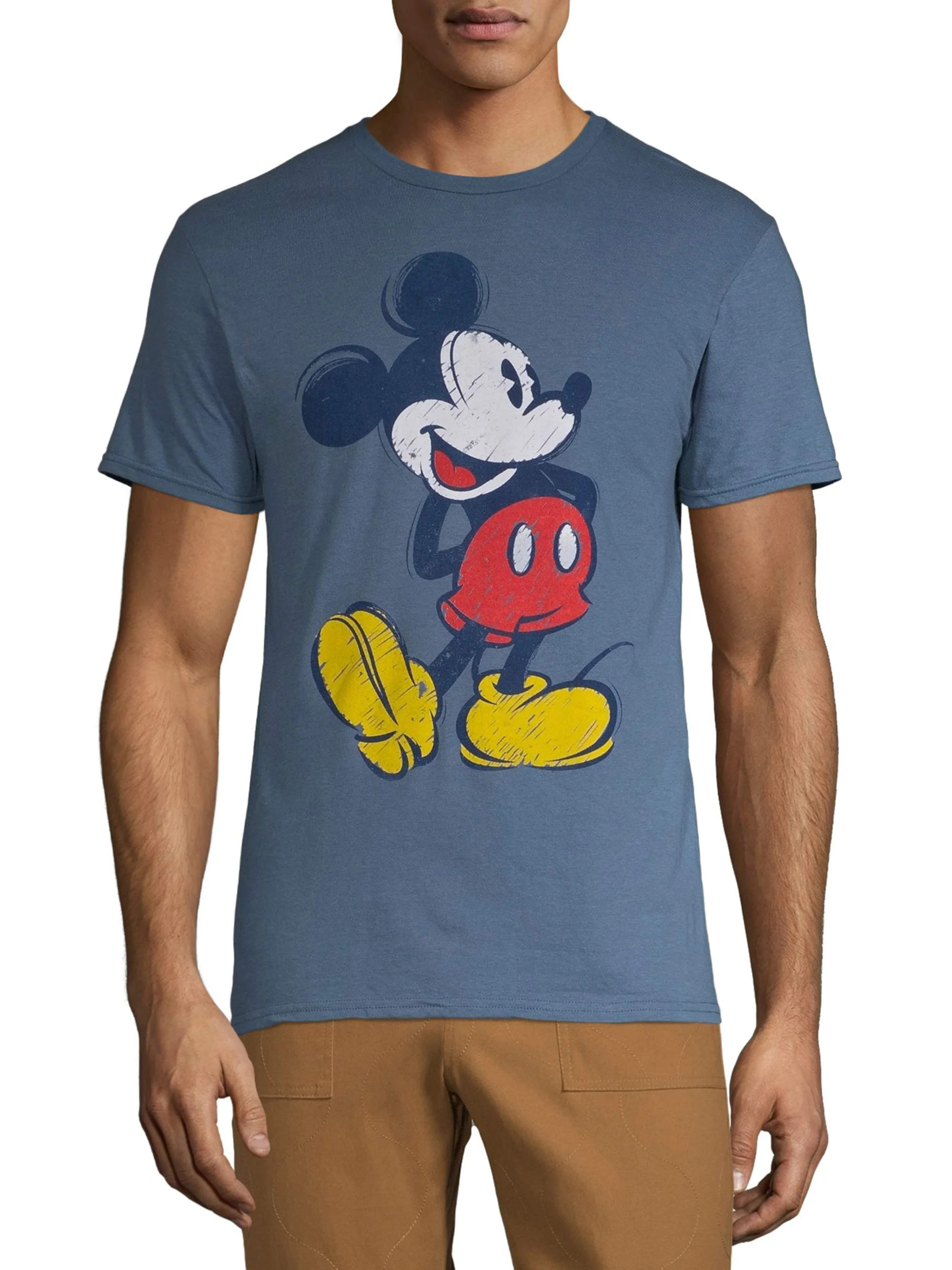 Disney Mickey Mouse Men's & Big Men's Original Mickey Graphic Tee Shirt, Sizes S-3XL, Disney Mens... | Walmart (US)