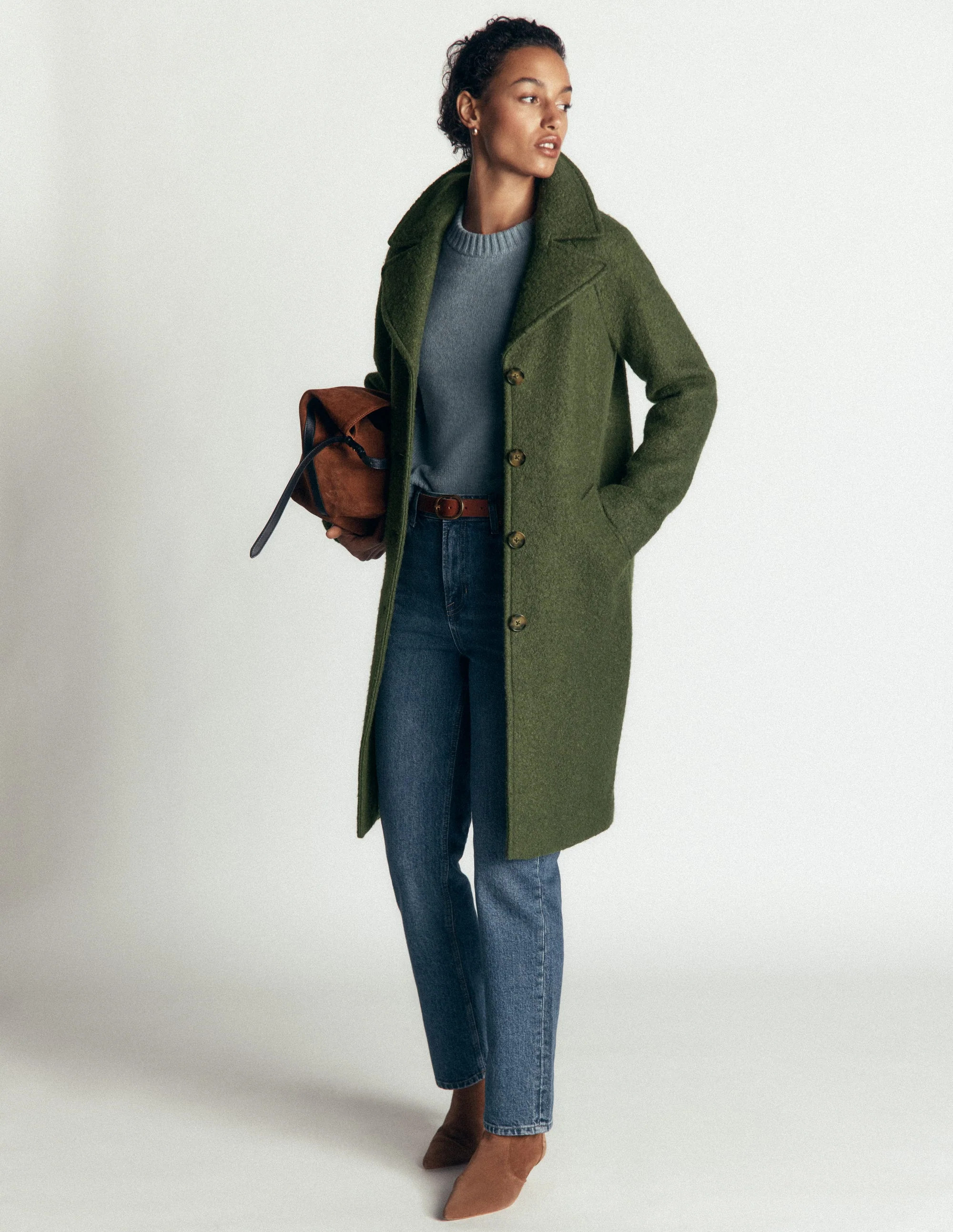 Cotswold Wool Coat-Navy | Boden UK