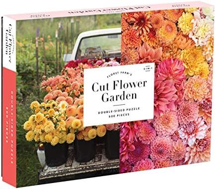 Galison Floret Farm's Cut Flower Garden 500 Piece Double Sided Jigsaw Puzzle, Fun and Challenging... | Amazon (US)