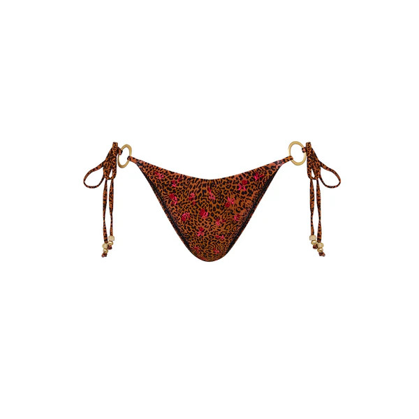 Ring Cheeky Tie Bikini Bottom - Wild Rose | Kulani Kinis US