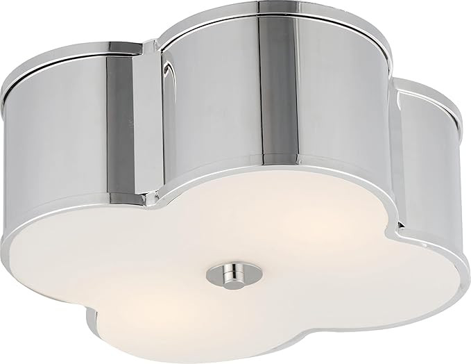 Maxim Lighting 12247WTPN Clover 2-Light Flush Mount, Polished Nickel | Amazon (US)