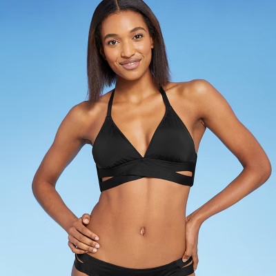 Women's Faux Wrap Bikini Top - Kona Sol™ | Target