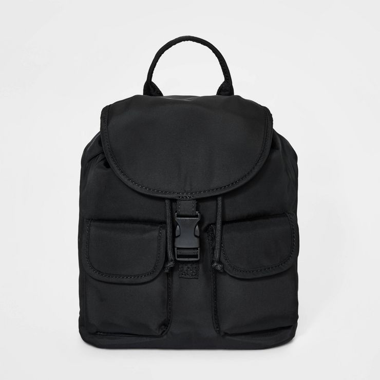 Girls' 8.25" Cinch Mini Black Backpack - art class™ Black | Target