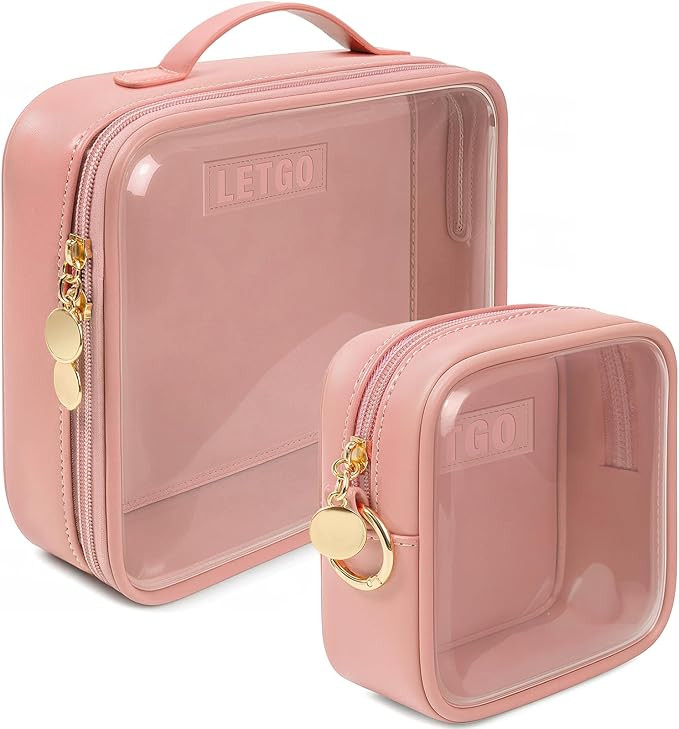 Valentines Day Gifts for Teen Girls- TSA Approved Toiletry Bag with Handle Large Opening, Clear T... | Amazon (US)