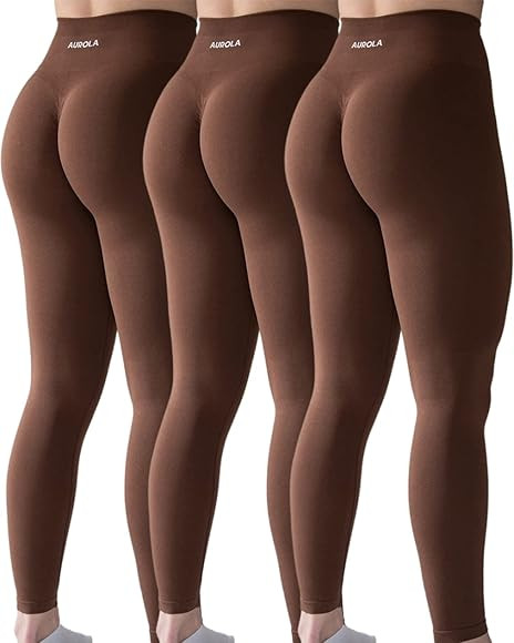 AUROLA Workout Leggings for Women Seamless Scrunch Tights Tummy Control Gym Fitness Girl Sport Ac... | Amazon (US)