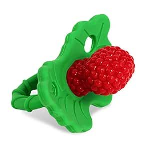 RaZbaby RaZberry Silicone Baby Teether Toy - Berrybumps Soothe Babies Sore Gums - Hands Free Desi... | Amazon (US)