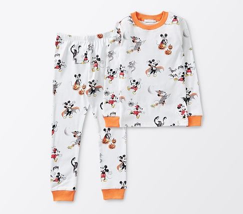 Disney Mickey Mouse Halloween Organic Pajama Set | Pottery Barn Kids