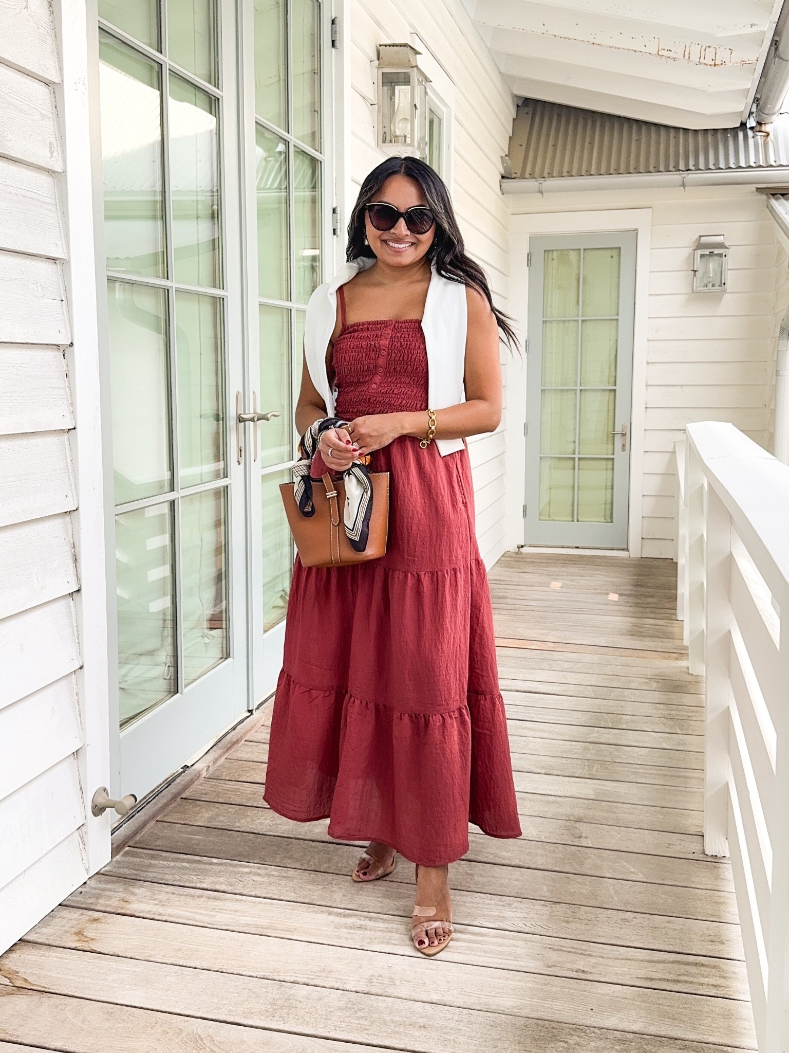 Orange maxi dress size xs TTS
Cardigan size xs petite TTS
Clear heels size 5 TTS


#LTKStyleTip #LTKPetite #LTKSaleAlert