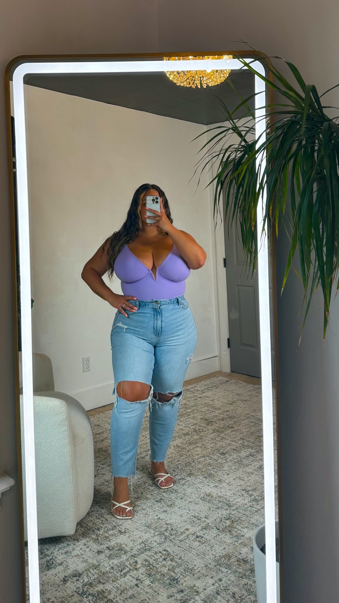 Shapewear bodysuit size 3XL 
Jeans size 16

#ltkcurves #ltksummeredit #shapewear #momjeans #dopaminedressing #summeroutfits 

#LTKStyleTip #LTKFindsUnder50 #LTKMidsize