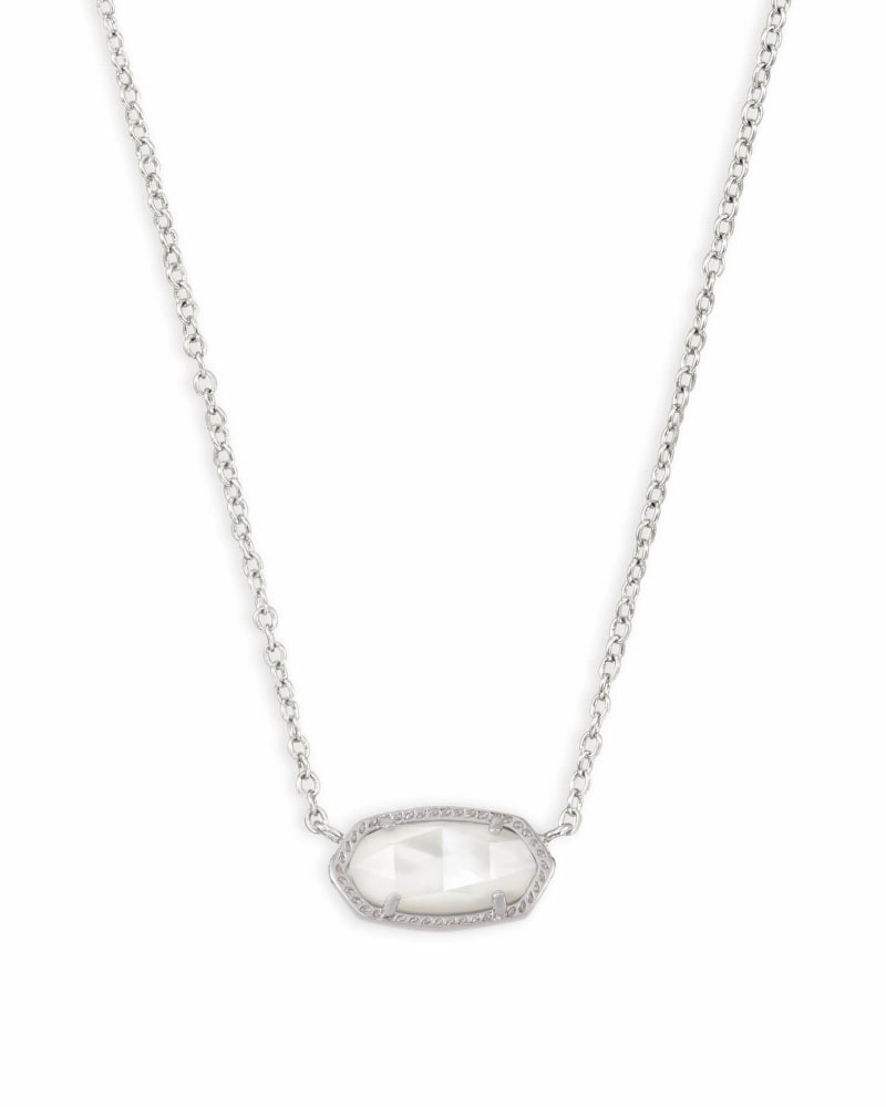 Elisa Silver Pendant Necklace in Ivory Mother-of-Pearl | Kendra Scott | Kendra Scott