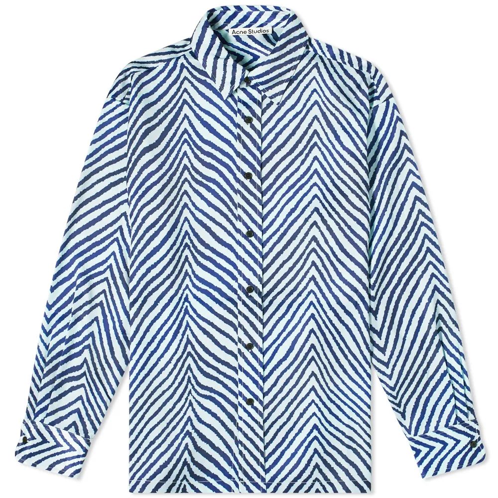 Acne Studios Saipen Zebra Print Overshirt | End Clothing (UK & IE)