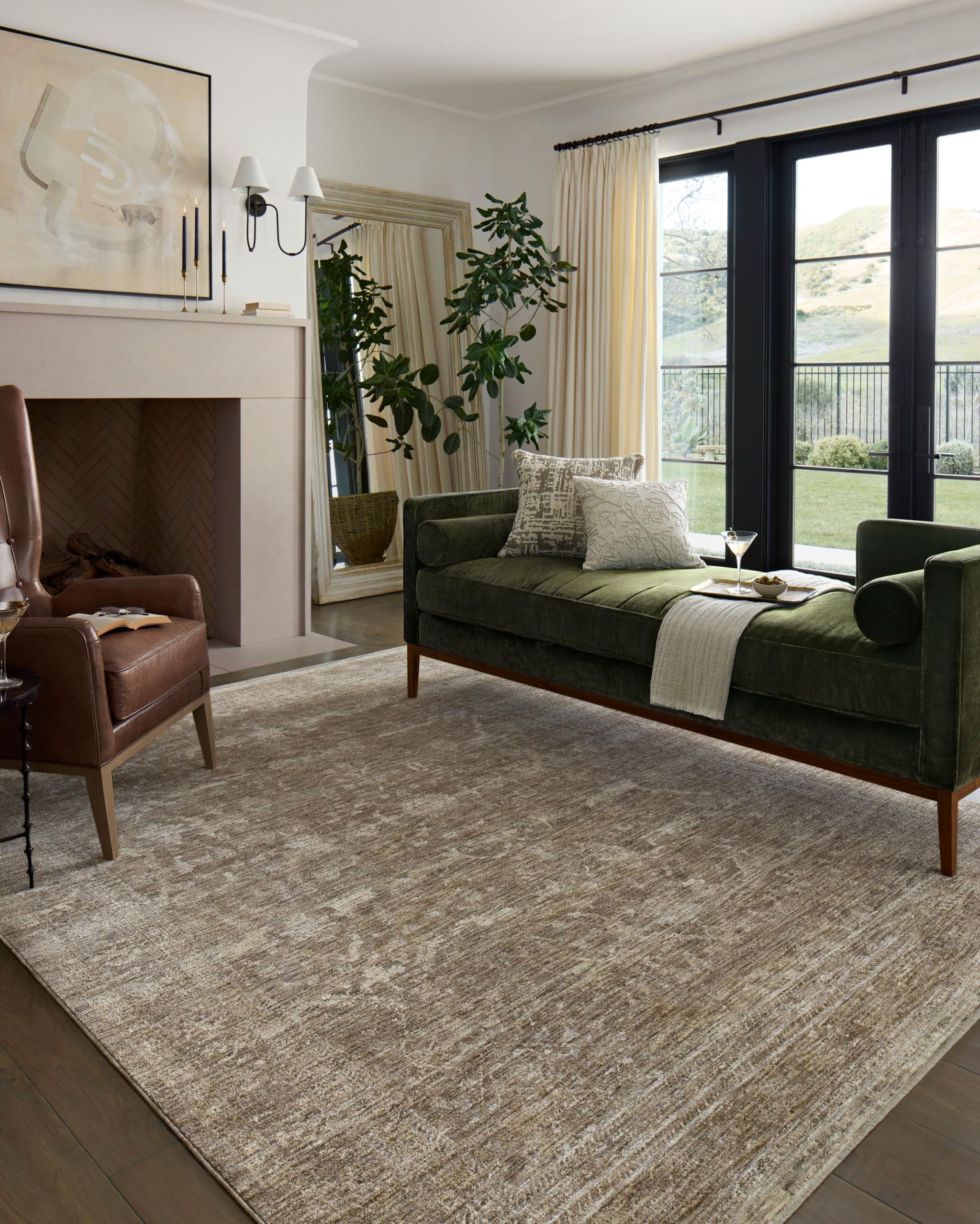 Loloi Tabitha Collection TAI-02 Taupe/Pebble 9'-6" x 13' Area Rug | Amazon (US)