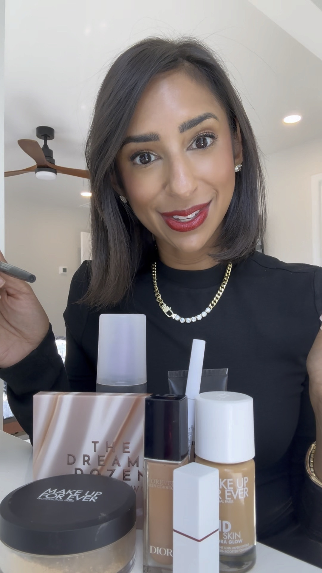 The red lip 💋!!!

1. @smashboxcosmetics photo finish primer 
2. @saiebeauty glow sculpt - sunglow 
3. @makeupforever HD skin hydra glow - 3Y46
4. @fentybeauty matchstix - truffle 
5. @diorbeauty forever skin correct concealer - warm peach 
6. @armanibeauty cheek tint- all the colors!
7. @makeupforever HD setting powder - tan golden 
8. @lawless the dreamy dozen shadow palette 
9. @smashboxcosmetics always sharp kohl liner 
10. @lancomeofficial clis booster xl + @iliabeauty fullest volume mascara 
11. @smashboxcosmetics liner in true red lipstick in firecracker 🔥
12. @urbandecaycosmetics all nighter spray 

#sephora #sephorahaul #makeup #sarcastic #grwm 

#LTKFindsUnder50 #LTKBeauty
