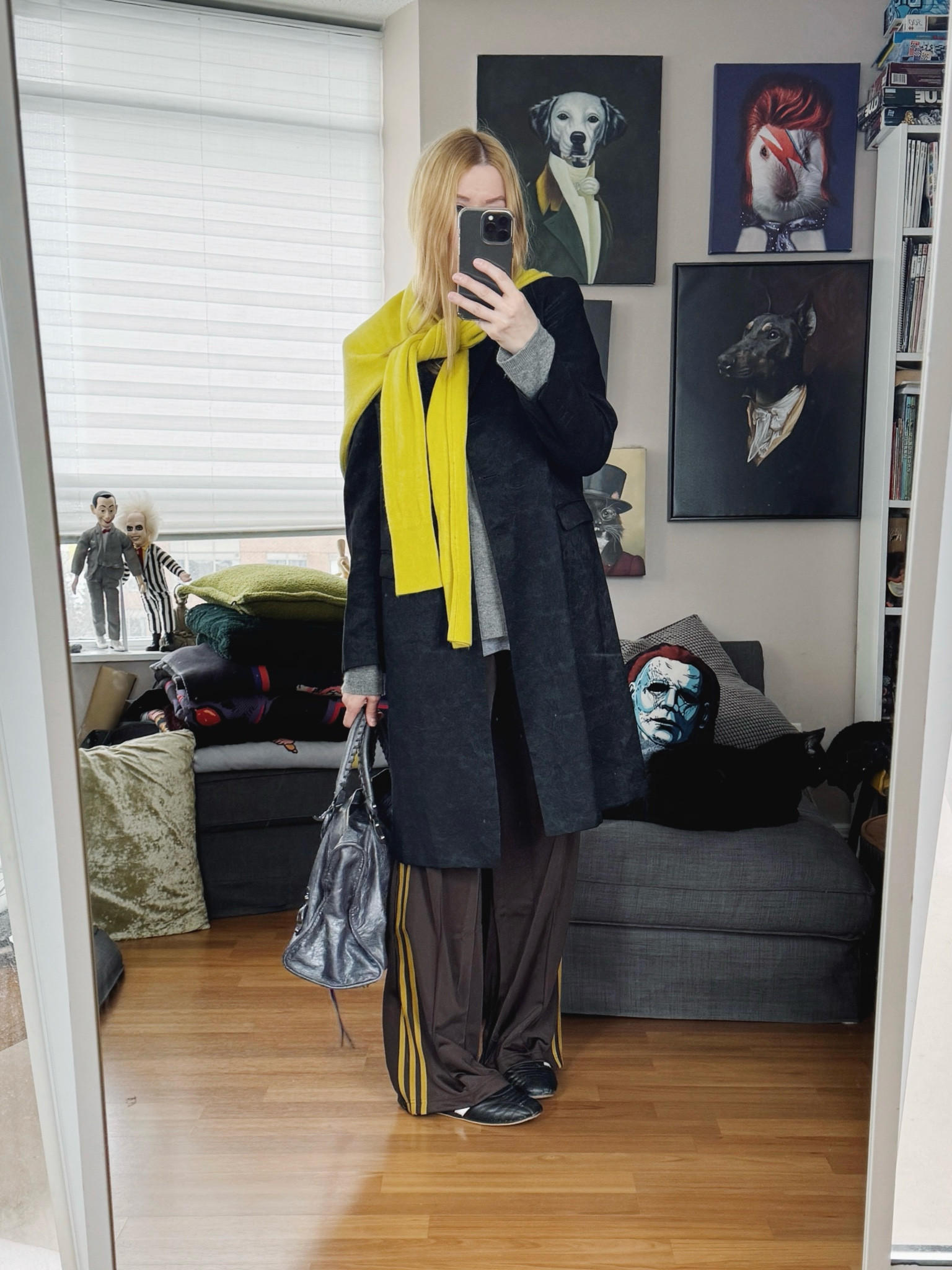 Lots of layers. There’s a bit of spring in the air today which is nice but I also know is a trick. I fell asleep at 6am so I think I need some fresh air. 
Everything is secondhand or vintage except the sneakers and track pants.

•
#winteroutfit #balenciaga #wintertrends #torontostylist #StyleOver40  #secondhandFind #fashionstylist #slowfashion #vintagestyle #fringejacket #FashionOver40  #vintagestyle #genX #genXStyle #shopSecondhand #genXInfluencer #genXblogger #secondhandDesigner #Over40Style #40Plus


#LTKStyleTip #LTKShoeCrush #LTKOver40