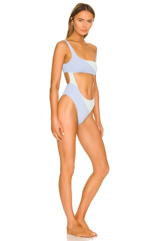 Lovers and Friends Catcha Wave One Piece in Blue Seafoam from Revolve.com | Revolve Clothing (Global)