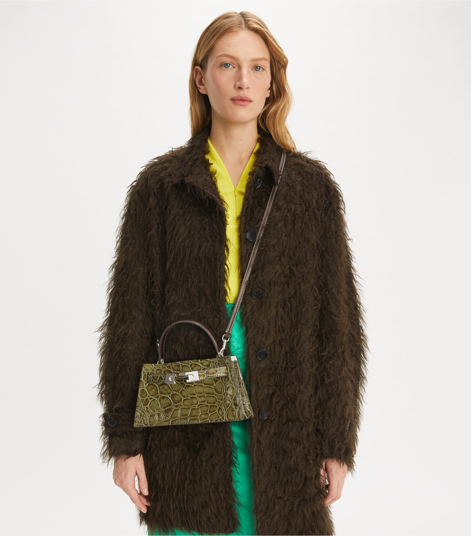 Petite Lee Radziwill Croc-Embossed Bag: Women's Designer Mini Bags | Tory Burch | Tory Burch (US)