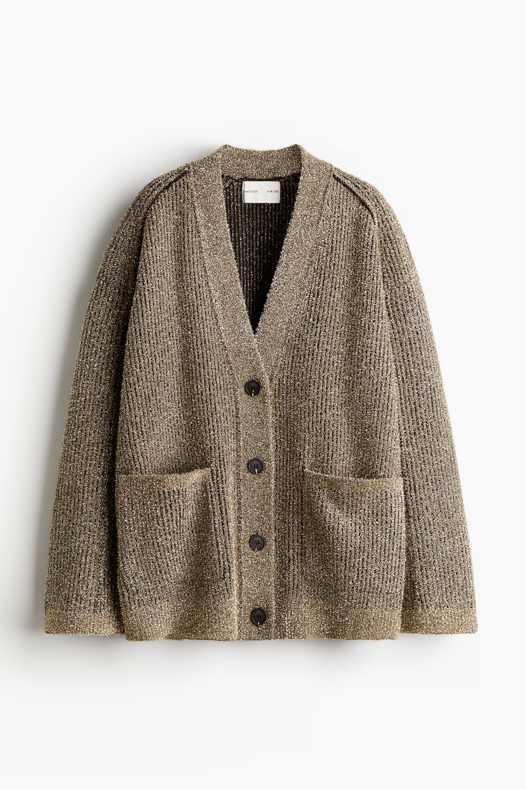 Glittery fuzzy-knit cardigan£74.99Bronze-colouredSizeFew pieces leftXSSMLXLXXLSelect sizeNew Arr... | H&M (UK, MY, IN, SG, PH, TW, HK)