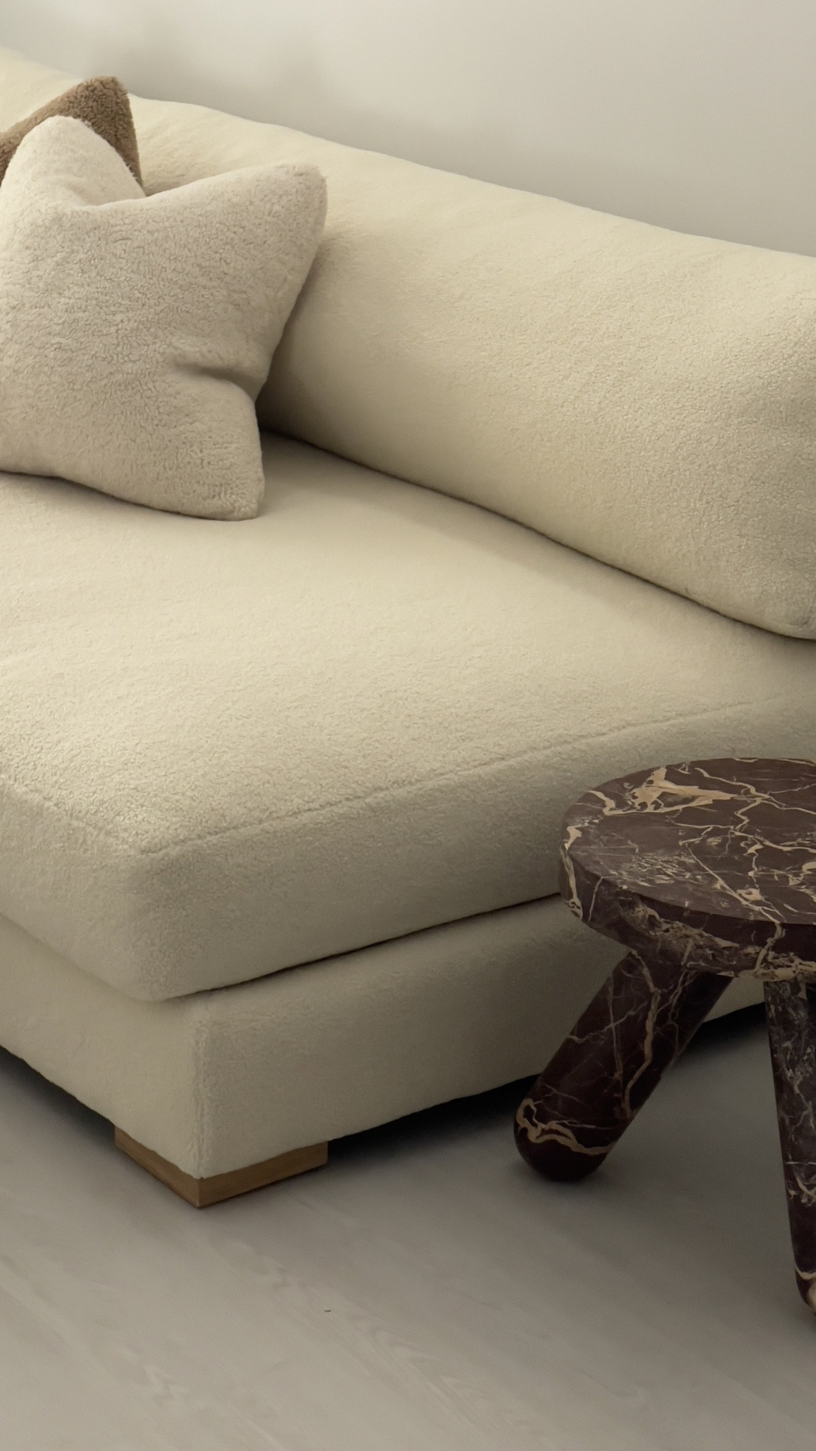 🤍 in love with my CB2 sofa - picked out the custom fabric “Wooly Sand Shearling” and obsessed with how soft it is + easy to clean! 

#LTKhome